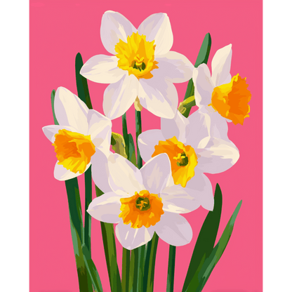 Lente in felle kleuren- Schilderen op nummers