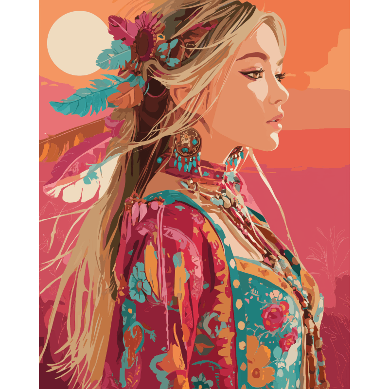 Festival look- Schilderen op nummers