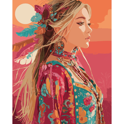 Festival look- Schilderen op nummers