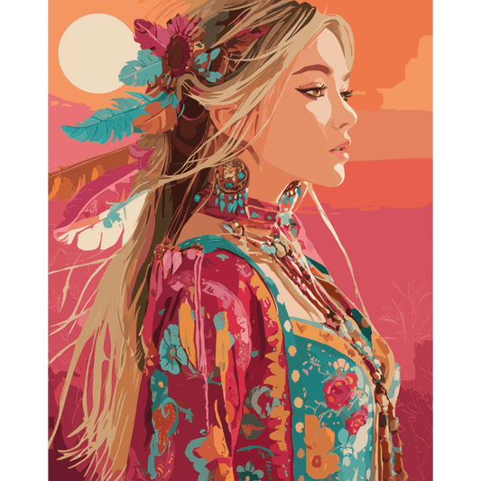 Festival look- Schilderen op nummers