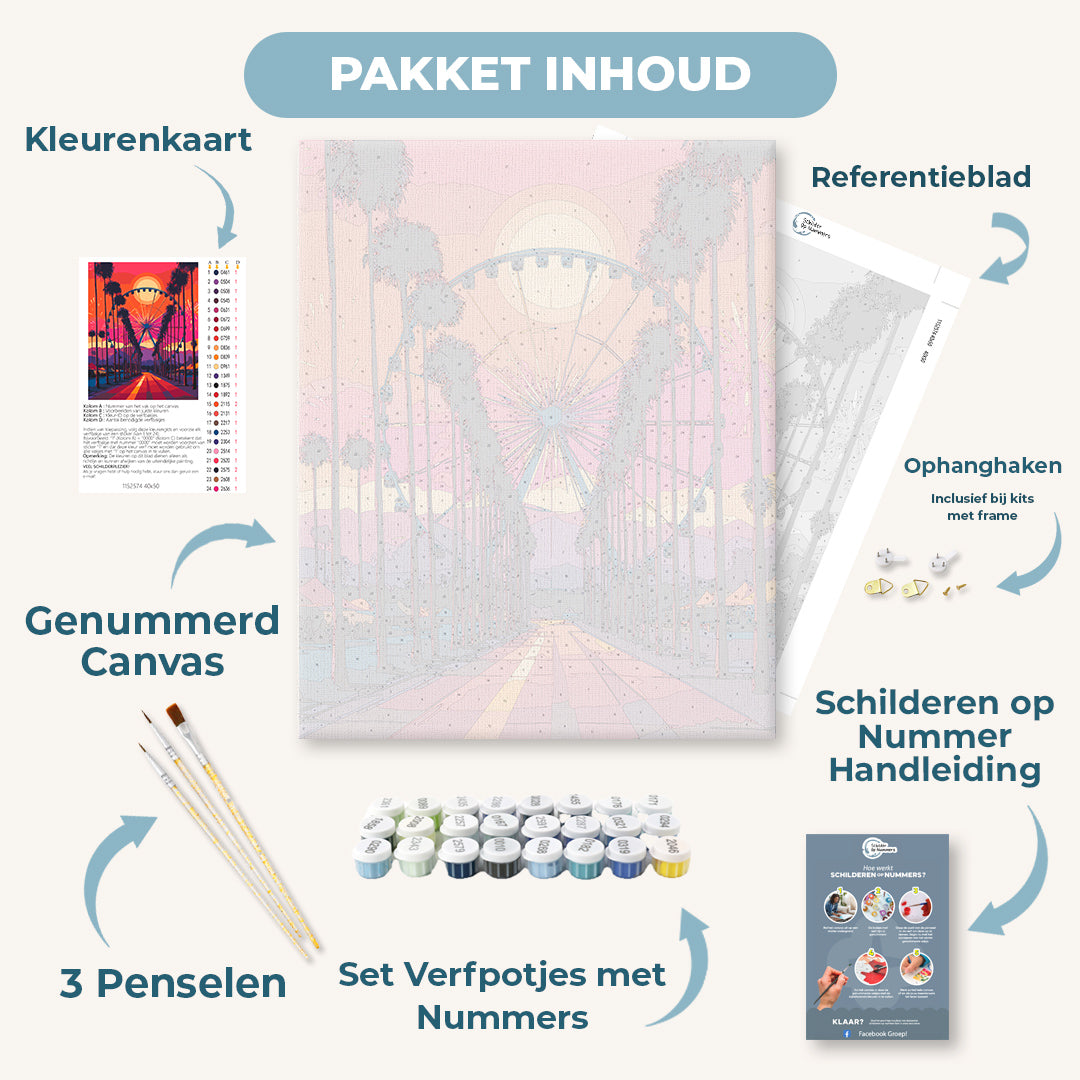 Weg naar het festival