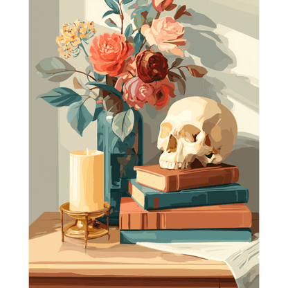 Moderne vanitas- Schilderen op nummers