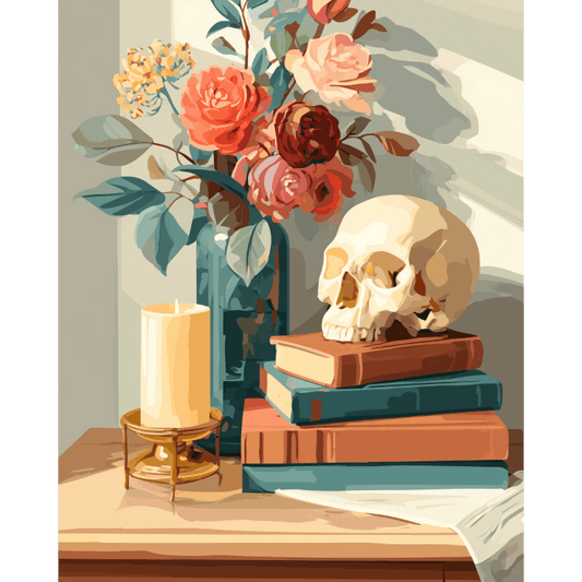 Moderne vanitas- Schilderen op nummers