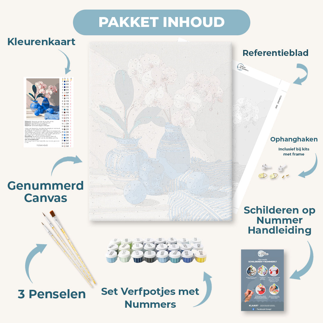 Orchidee en porselein