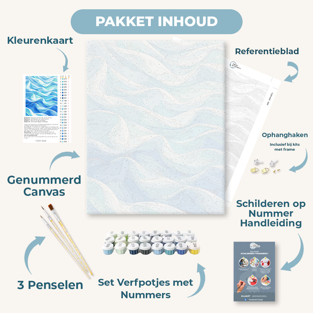 Blauw satijn