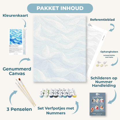 Blauw satijn