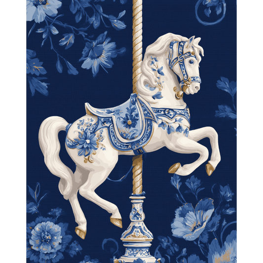 Elegant carrousel- Schilderen op nummers