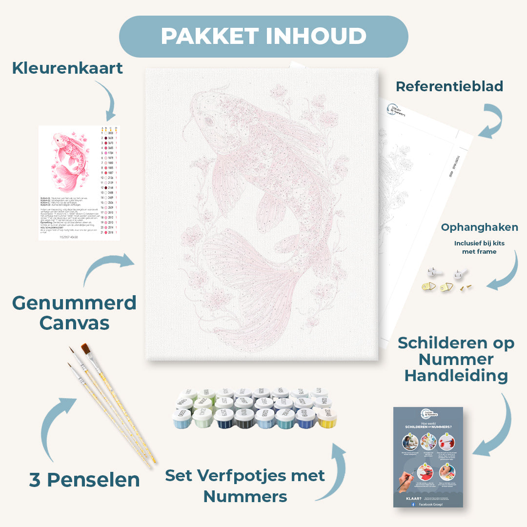 Roze Porseleinen koi