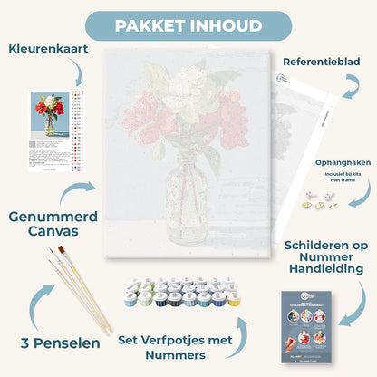 Bloemen in een fles