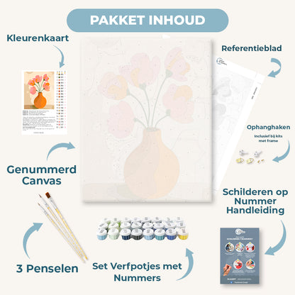 Modern roze boeket