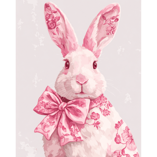 Delfts roze konijn