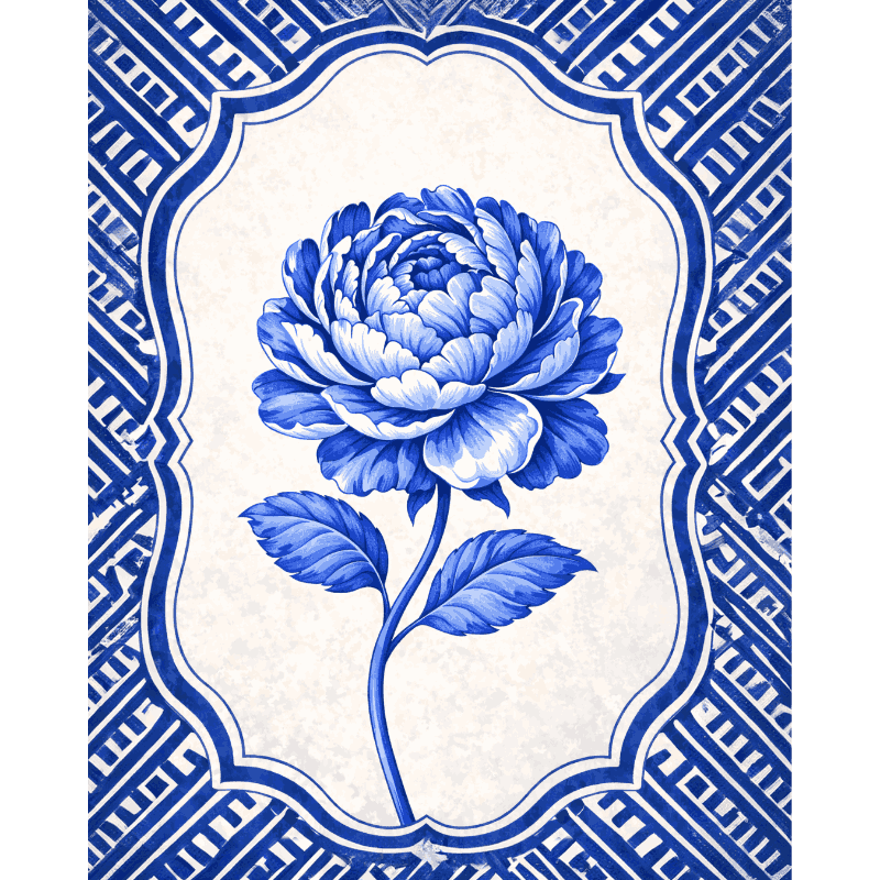 Keramische pioen- Schilderen op nummers