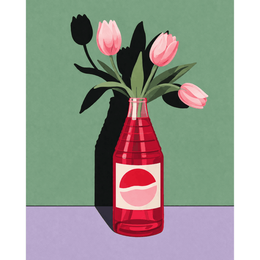 Tulpen & glas- Schilderen op nummers