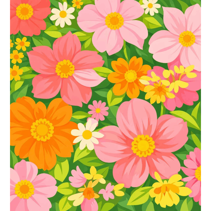 Flower Power- Schilderen op nummers