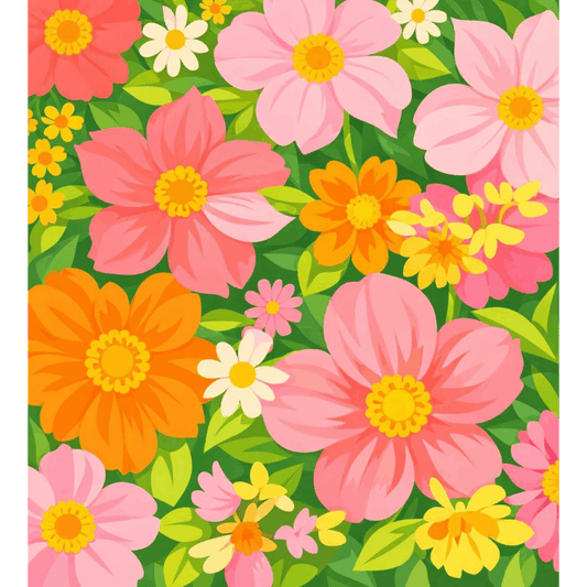 Flower Power- Schilderen op nummers