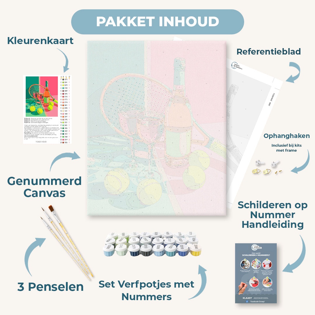 Zomers serveren