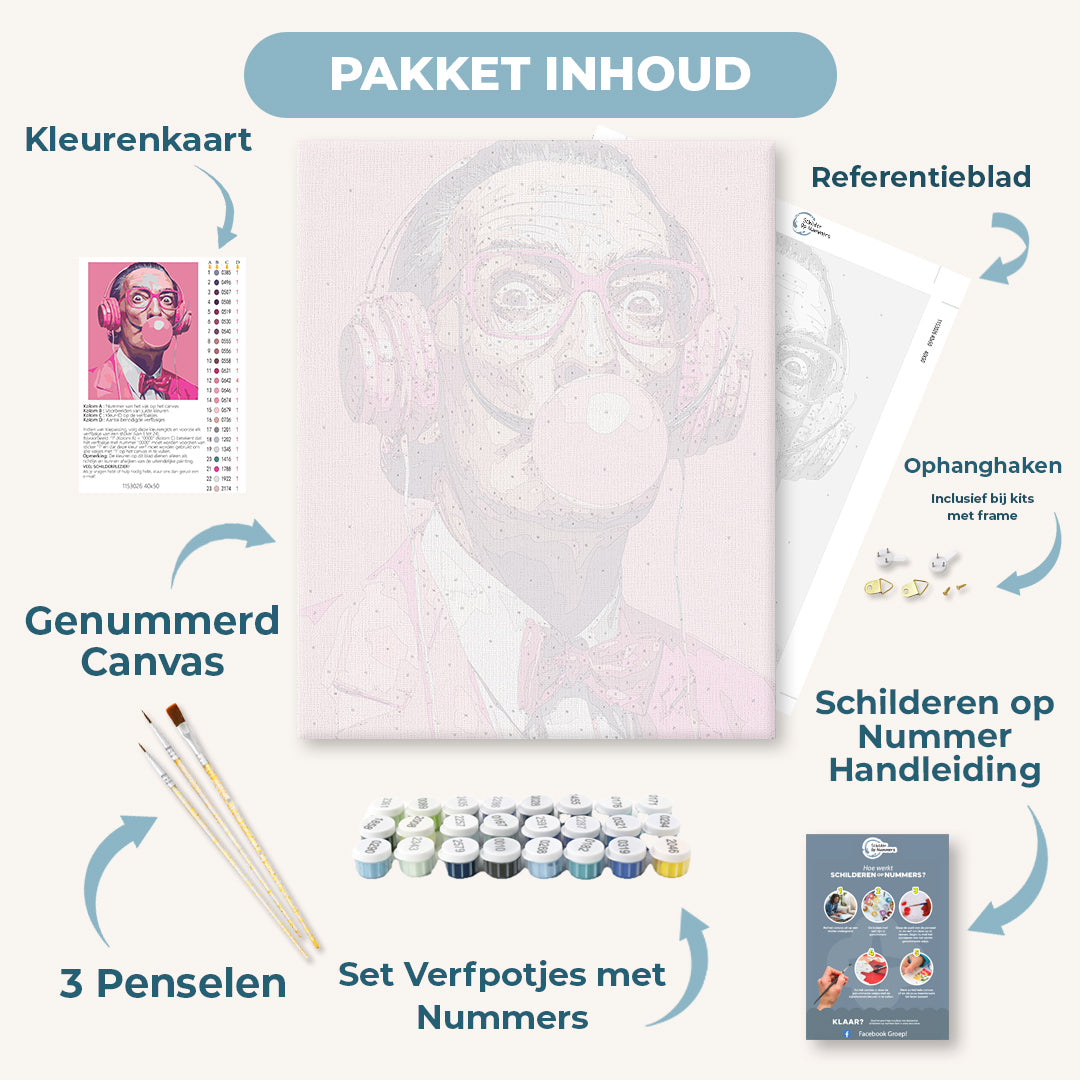 Extravagante kunstenaar