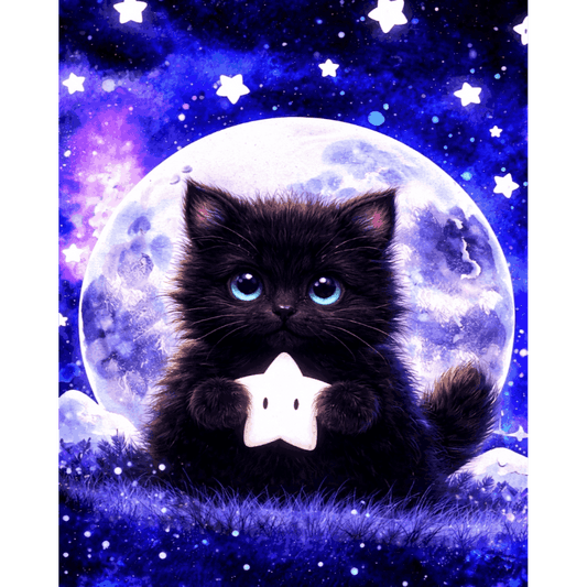 Sterrenrijke nacht – by Tiny Tami- Schilderen op nummers