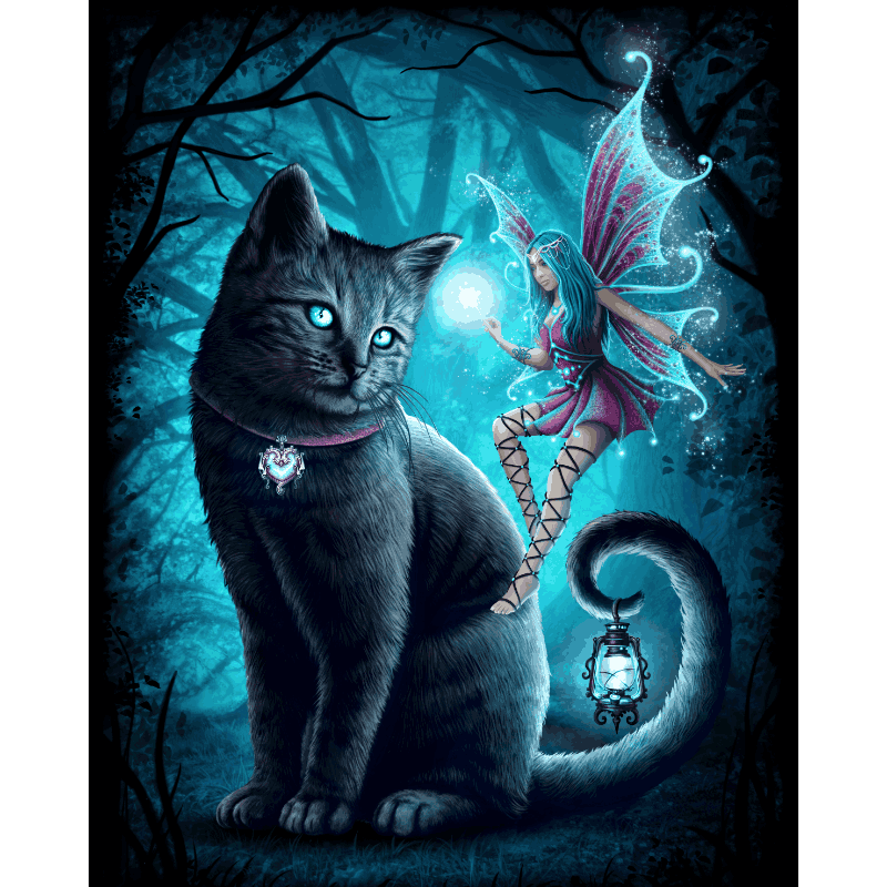 Cat and fairy - by Sarah Richter