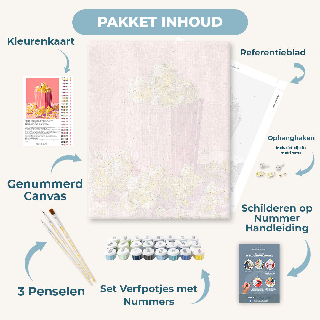 Roze popcorn