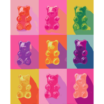 Pop-art snoepjes