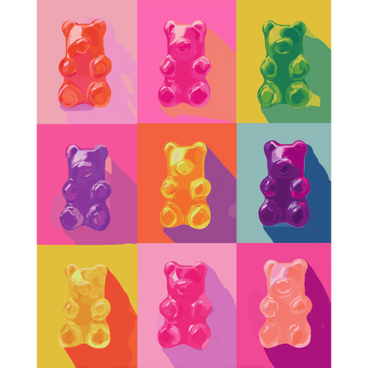 Pop-art snoepjes