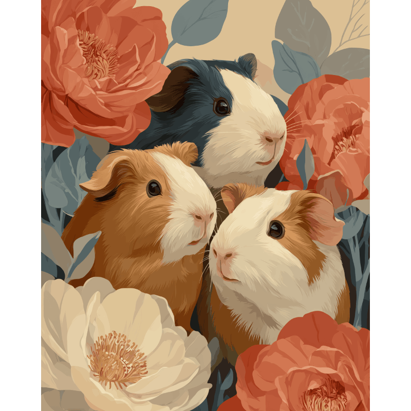 Cavia bloemen