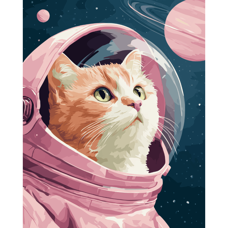 Pluizige astronaut