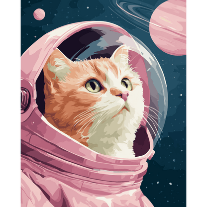 Pluizige astronaut