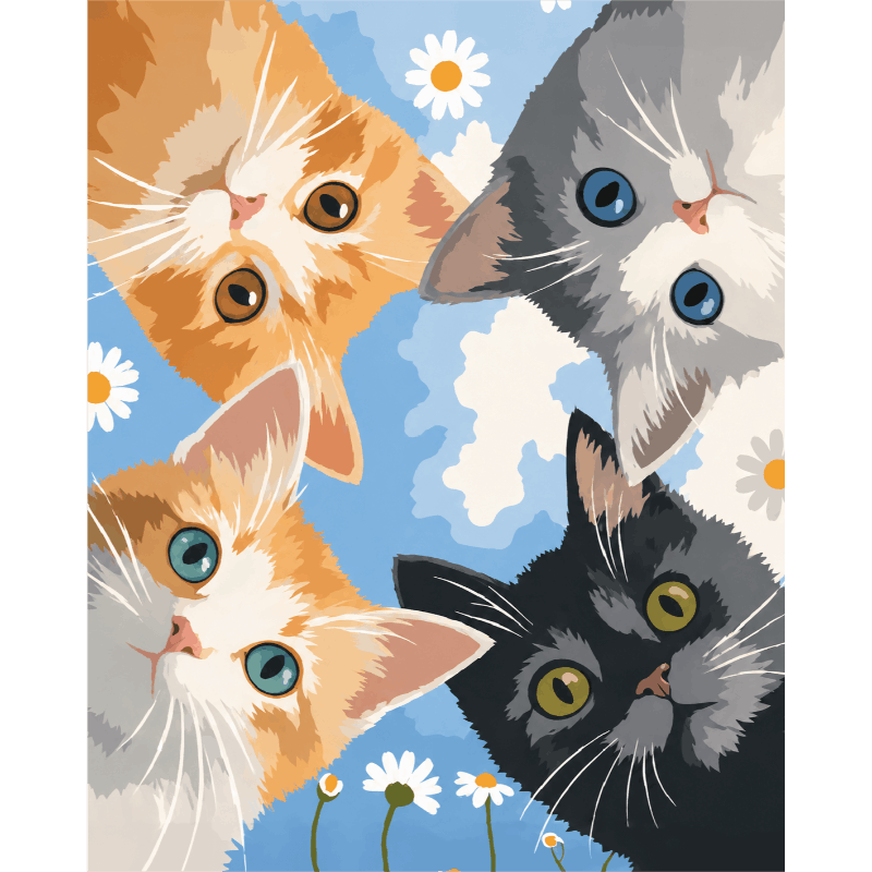 Kijkende kittens
