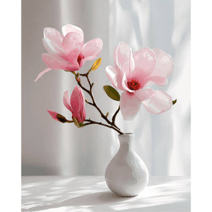 Roze magnolia's
