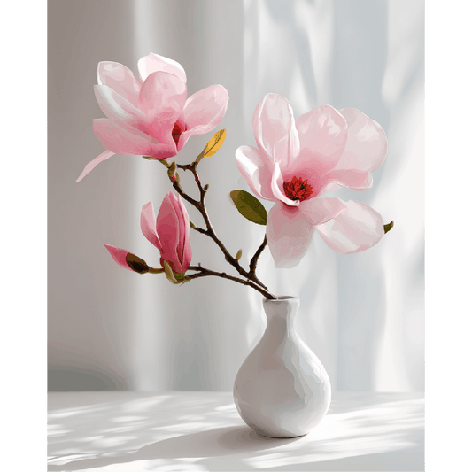 Roze magnolia's