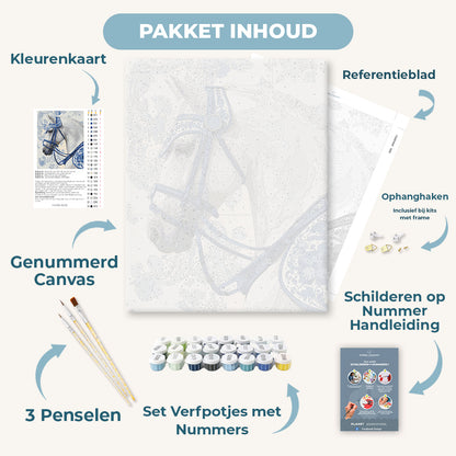 Porseleinen koninklijk paard
