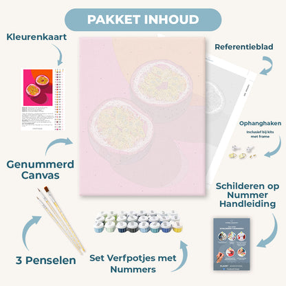 Levendig passievrucht