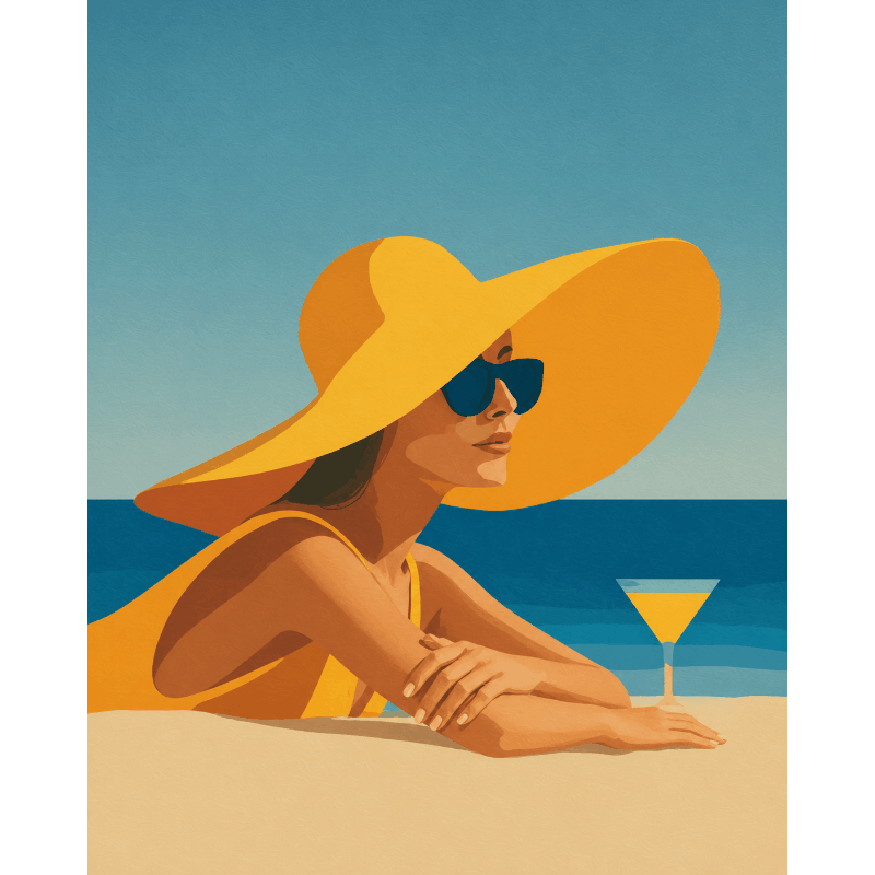 Drankje op het strand