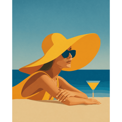Drankje op het strand