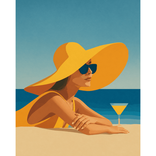 Drankje op het strand