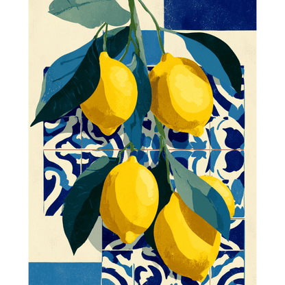Mediterrane citrus - Schilder Op Nummers