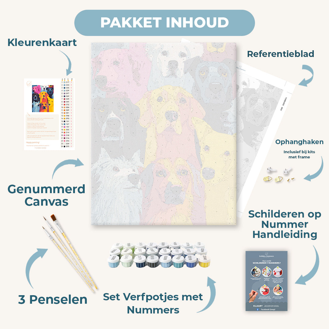 Kleurrijke vrienden