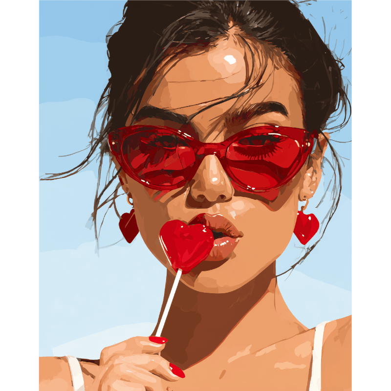 Hartvormige lolly