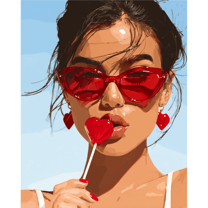 Hartvormige lolly