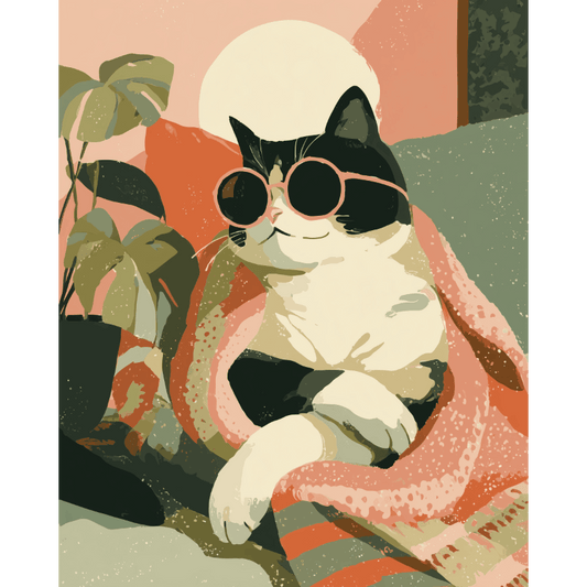 Ontspannen kat