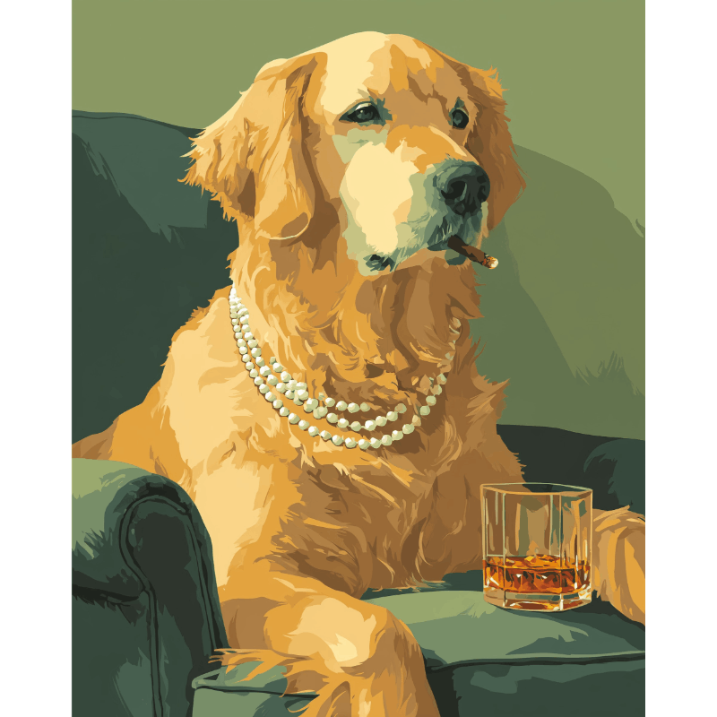 De sociale retriever - Schilder Op Nummers