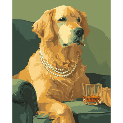 De sociale retriever - Schilder Op Nummers