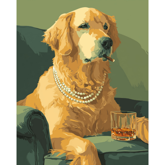 De sociale retriever - Schilder Op Nummers