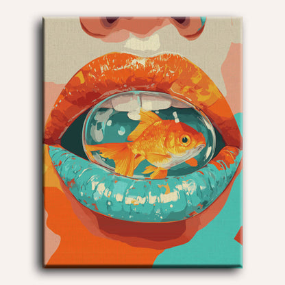 Surrealistische lippen