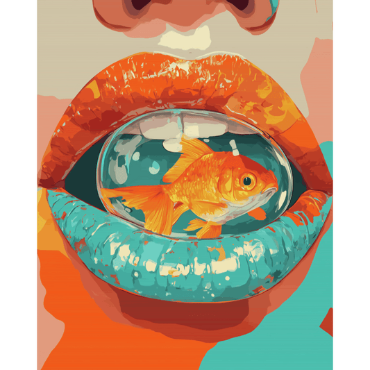 Surrealistische lippen