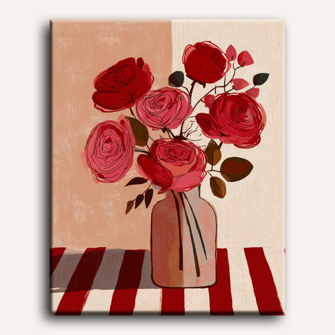 Scharlaken boeket