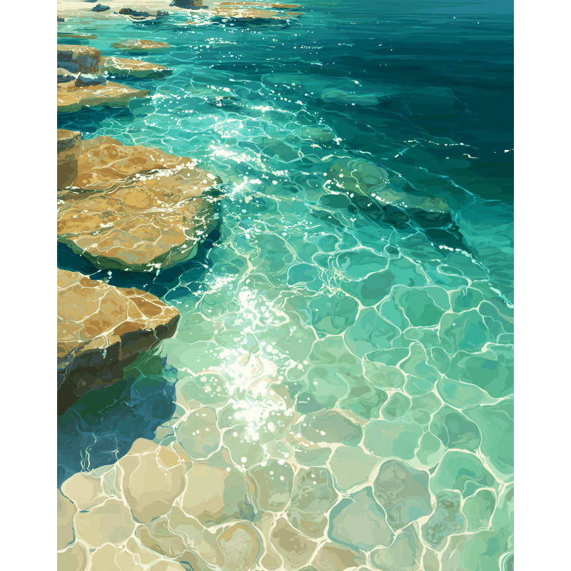 Transparant water