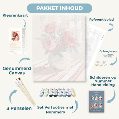 De rode bloemen